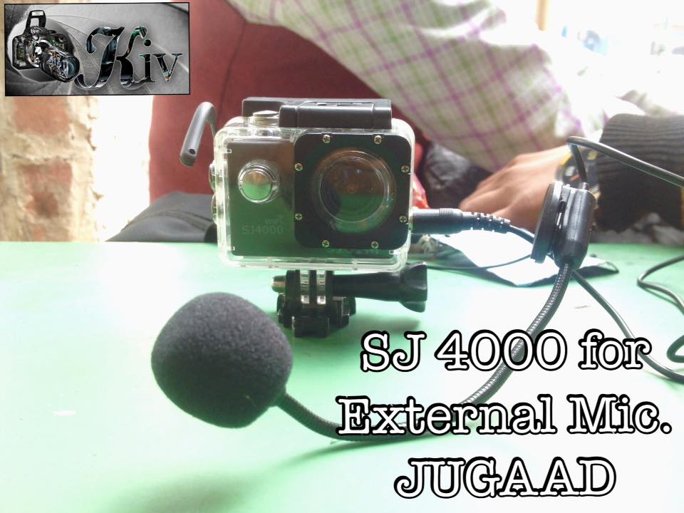 External MIC Jugaad in SJCAM 4000