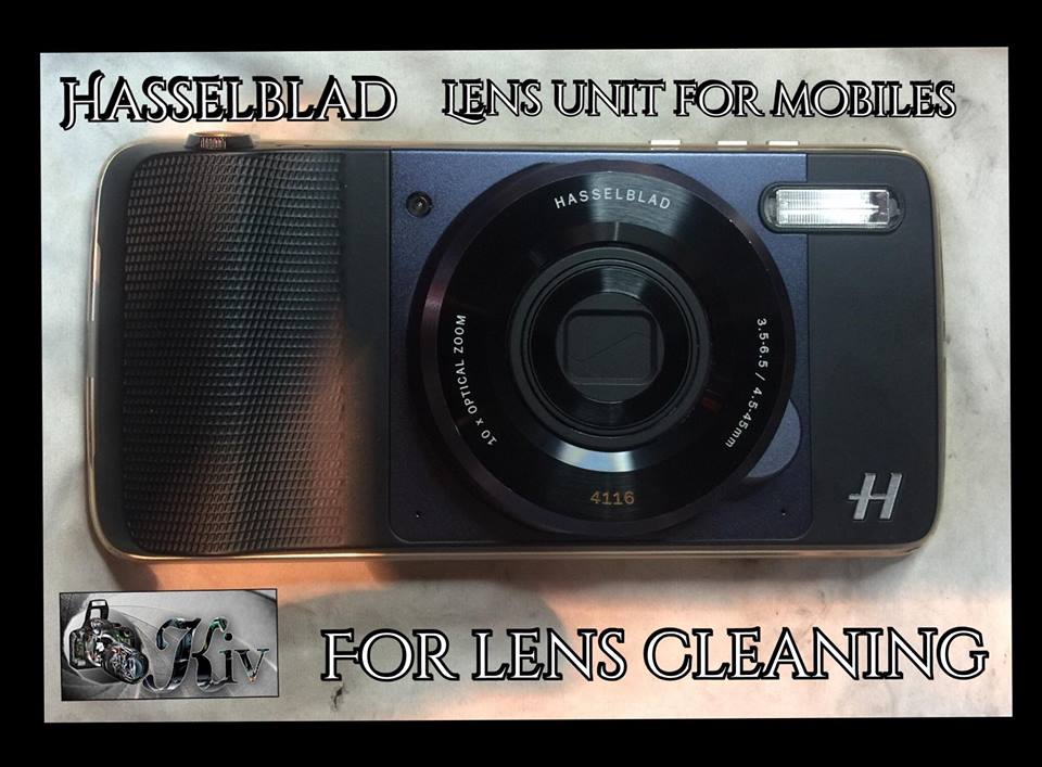 Lens cleaning of Hasselblad lens unit for mobiles